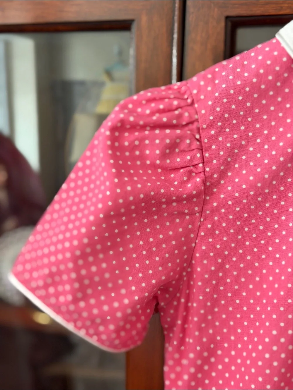 Vintage handmade girls pink dress - Picture 6 of 13